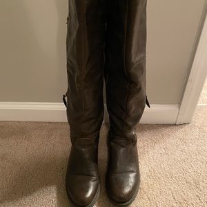 Diba Brown Over The Knee Boots Size 6.5 Wide Calf